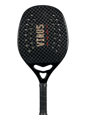 Raqueta tenis playa VIRUS LOVE NEGRA