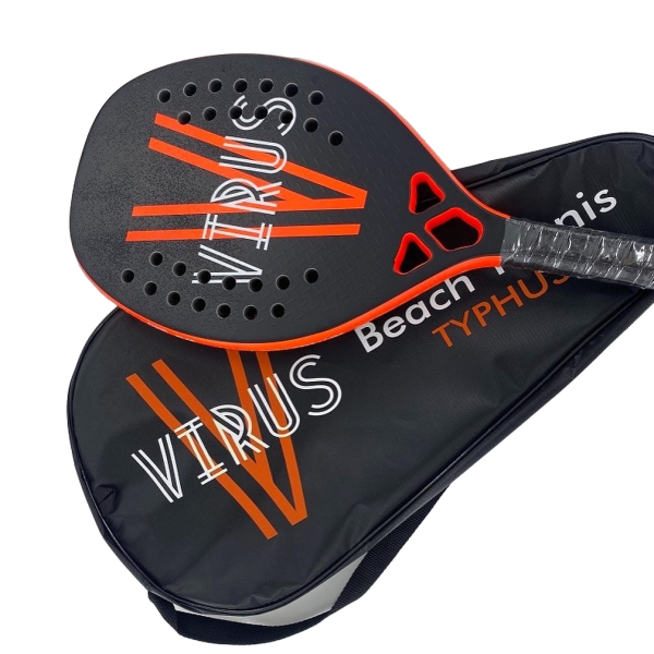 Raqueta tenis playa Typhus con funda VIRUS